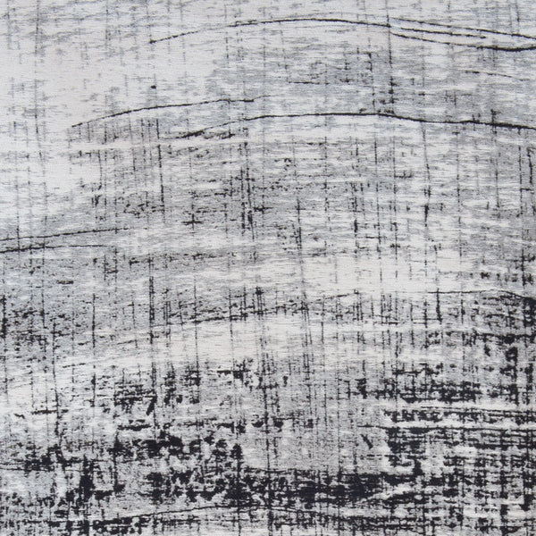 Homeroots 5' X 7' Black And White Abstract Non Skid Area Rug  100% Pet 548549