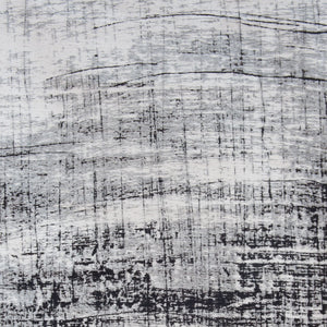 Homeroots 6' X 8' Black And White Abstract Non Skid Area Rug  100% Pet 548550