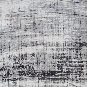 Homeroots 8' X 11' Black And White Abstract Non Skid Area Rug  100% Pet 548552