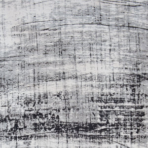 HomeRoots 3' Modern Black and White Abstract Non-Skid Area Rug for Stylish Home Decor and Everyday Use 8' Round 548555