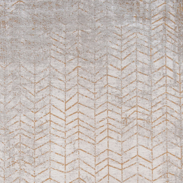 Homeroots 5' X 7' Gray And Yellow Chevron Non Skid Area Rug  100% Pet 548557