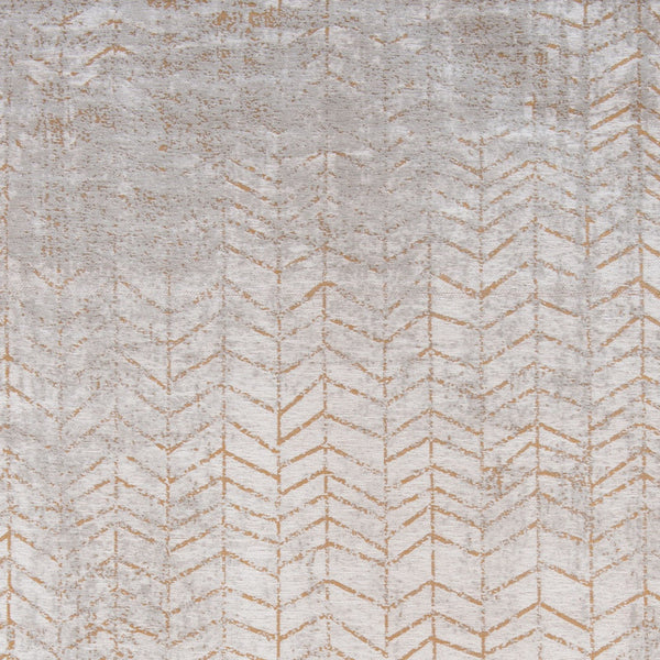 Homeroots 6' X 8' Gray And Yellow Chevron Non Skid Area Rug  100% Pet 548558