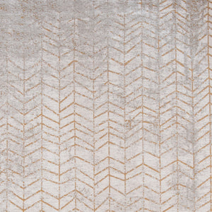 Homeroots 8' X 11' Gray And Yellow Chevron Non Skid Area Rug  100% Pet 548560