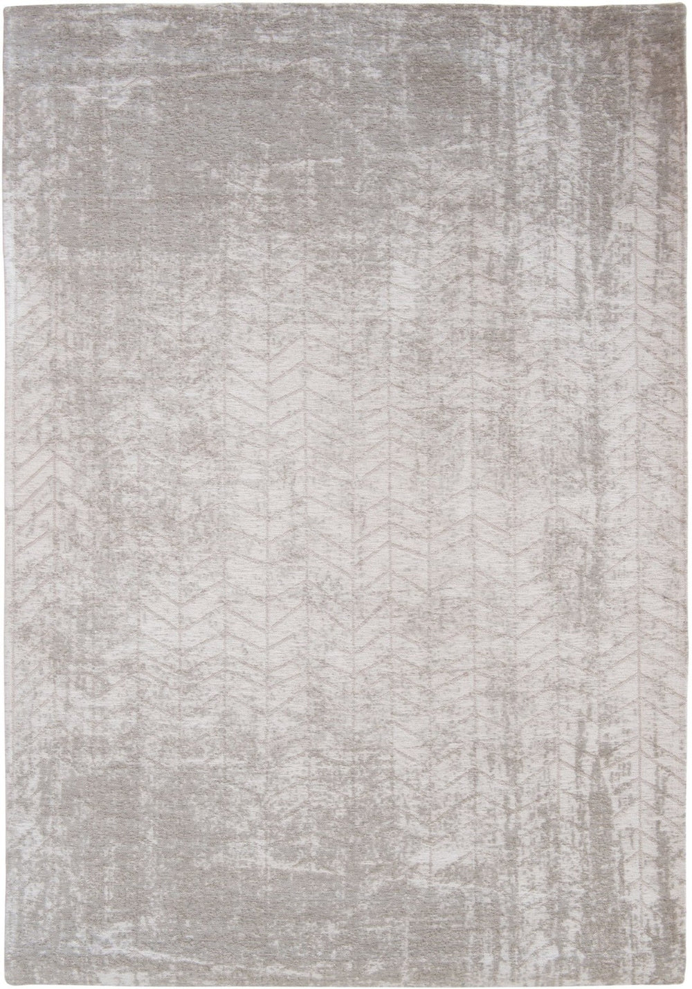 HomeRoots 3' Gray and White Chevron Area Rug - Modern Non-Skid Design for Entryways and Small Spaces 3' X 5' 548564