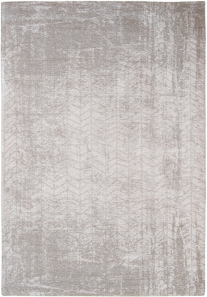 Homeroots 5' X 7' Gray And White Chevron Non Skid Area Rug  100% Pet 548565