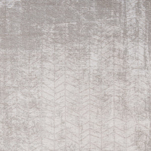 Homeroots 8' X 11' Gray And White Chevron Non Skid Area Rug  100% Pet 548568