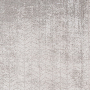 HomeRoots 9' Modern Gray and White Chevron Non-Skid Area Rug - Stylish, Durable, Perfect for High-Traffic Spaces 548569