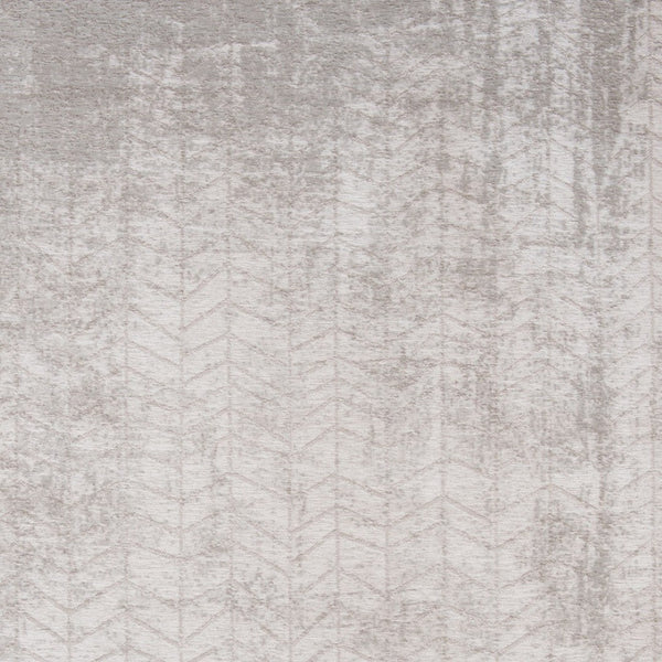 HomeRoots 9' Modern Gray and White Chevron Non-Skid Area Rug - Stylish, Durable, Perfect for High-Traffic Spaces 548569