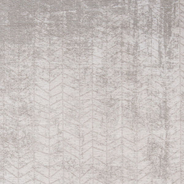 Homeroots 5' Gray And White Round Chevron Non Skid Area Rug  100% Pet 548570