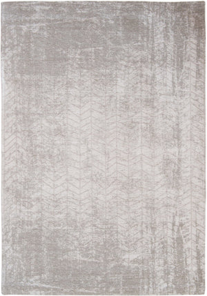 HomeRoots 3' Gray and White Chevron Area Rug - Modern Non-Skid Design for Entryways and Small Spaces 8' Round 548571