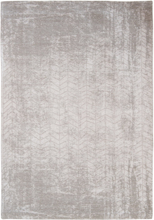 HomeRoots 3' Gray and White Chevron Area Rug - Modern Non-Skid Design for Entryways and Small Spaces 8' Round 548571
