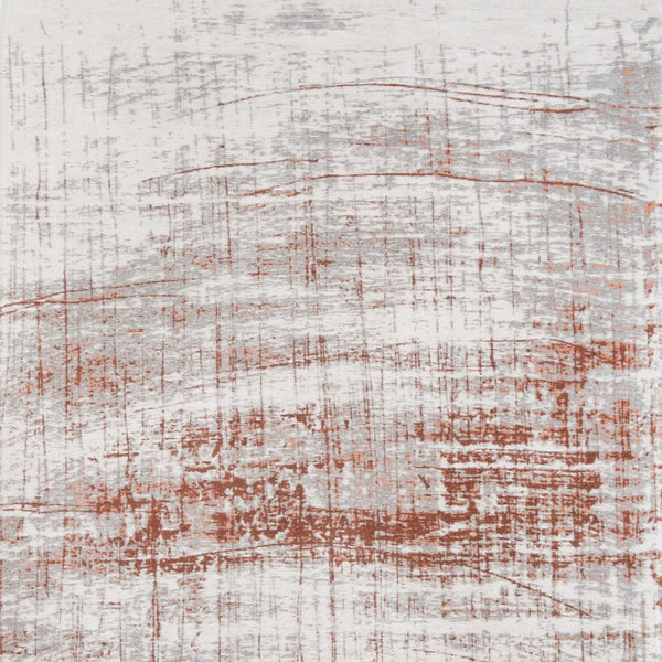 HomeRoots 3' Gray and Yellow Abstract Non-Skid Area Rug - Modern Style for Entryways and High-Traffic Spaces 8' Round 548579