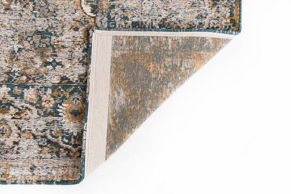 HomeRoots 5' Abstract Area Rug in Blue and Green - Modern Non-Skid Design for High-Traffic Indoor Spaces 8' X 11' 548631