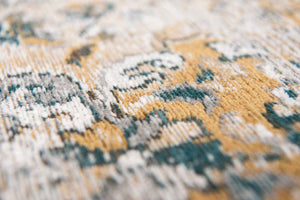 HomeRoots 5' Abstract Area Rug in Blue and Green - Modern Non-Skid Design for High-Traffic Indoor Spaces 8' X 11' 548631