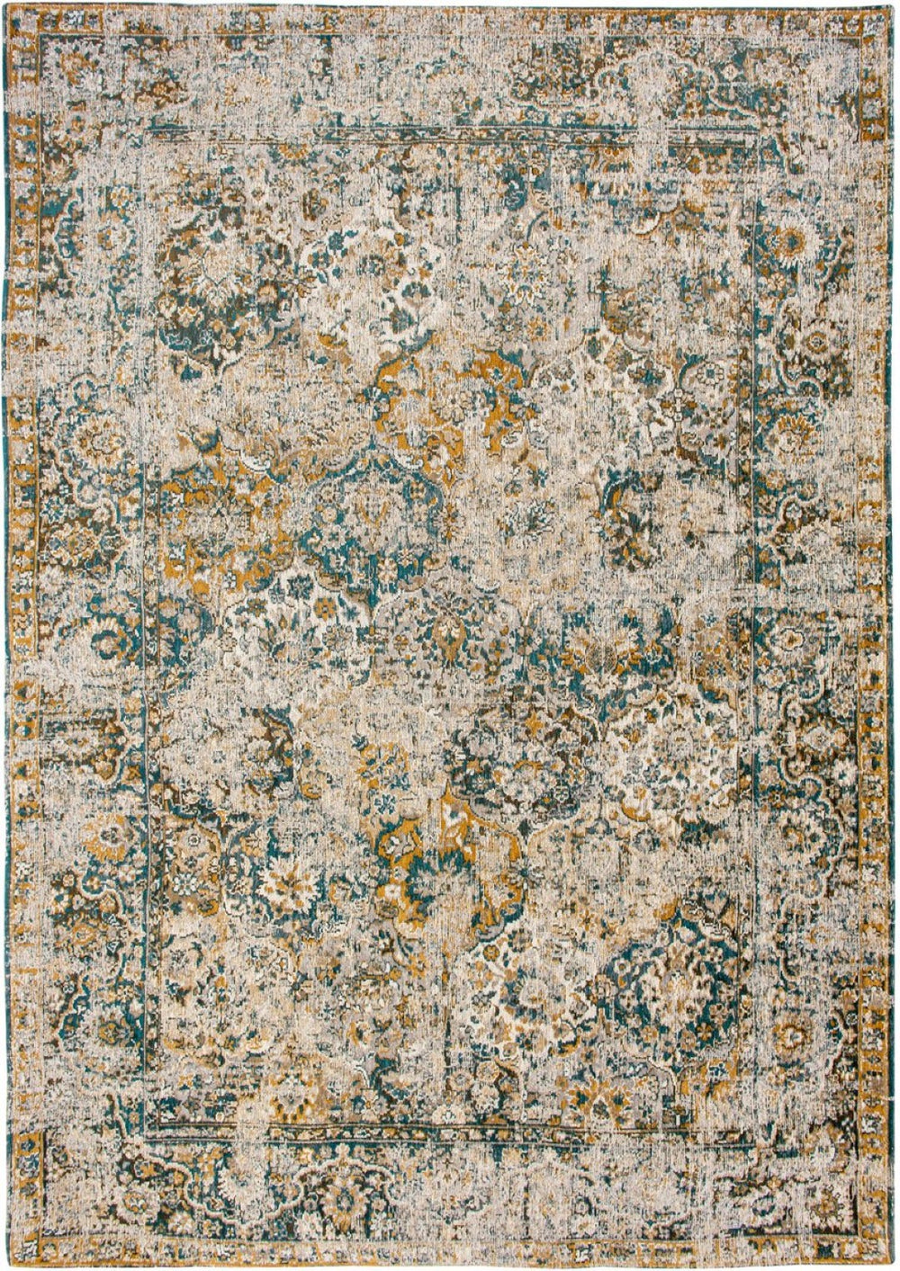 HomeRoots 9' Blue and Green Abstract Non-Skid Area Rug – Stylish, Safe, and Easy to Maintain for High-Traffic Spaces 548632