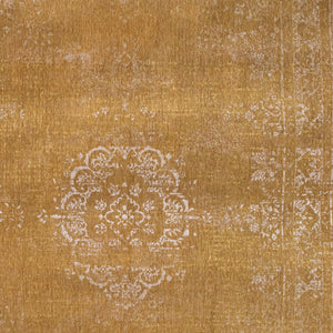 Homeroots 7' X 9' Orange And White Medallion Non Skid Area Rug  100% Pet 548636