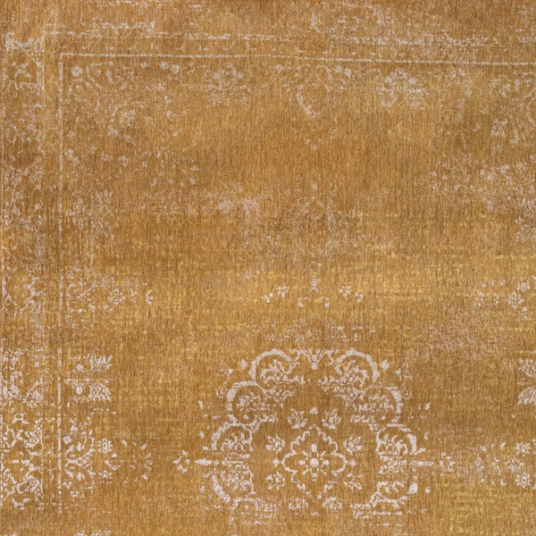 HomeRoots 9' Vibrant Orange and White Medallion Non-Skid Area Rug - Perfect for High-Traffic Spaces & Safety 548638
