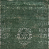 Homeroots 3' X 5' Gray And Green Medallion Non Skid Area Rug  100% Pet 548639