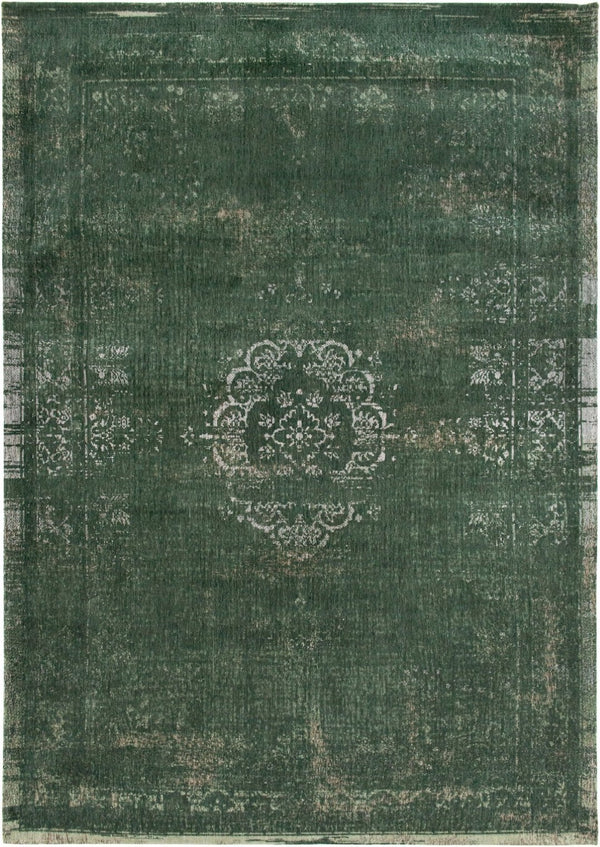 HomeRoots 9' Gray and Green Medallion Non-Skid Area Rug - Elegant, Durable, and Perfect for High-Traffic Spaces! 548644