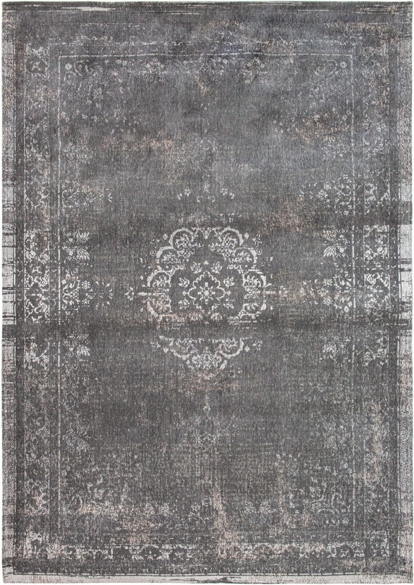 Homeroots 6' X 8' Gray Medallion Non Skid Area Rug  100% Pet 548647