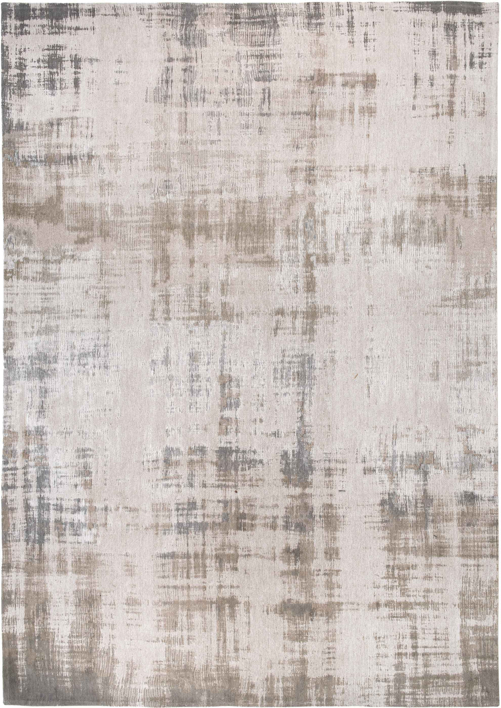 Homeroots 7' X 9' Gray And Beige Abstract Non Skid Area Rug  100% Pet 548653