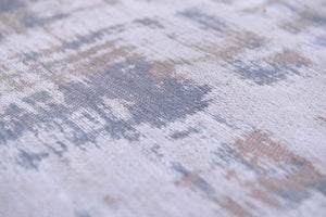 Homeroots 7' X 9' Gray And Beige Abstract Non Skid Area Rug  100% Pet 548653