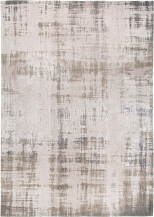 Homeroots 7' X 9' Gray And Beige Abstract Non Skid Area Rug  100% Pet 548653