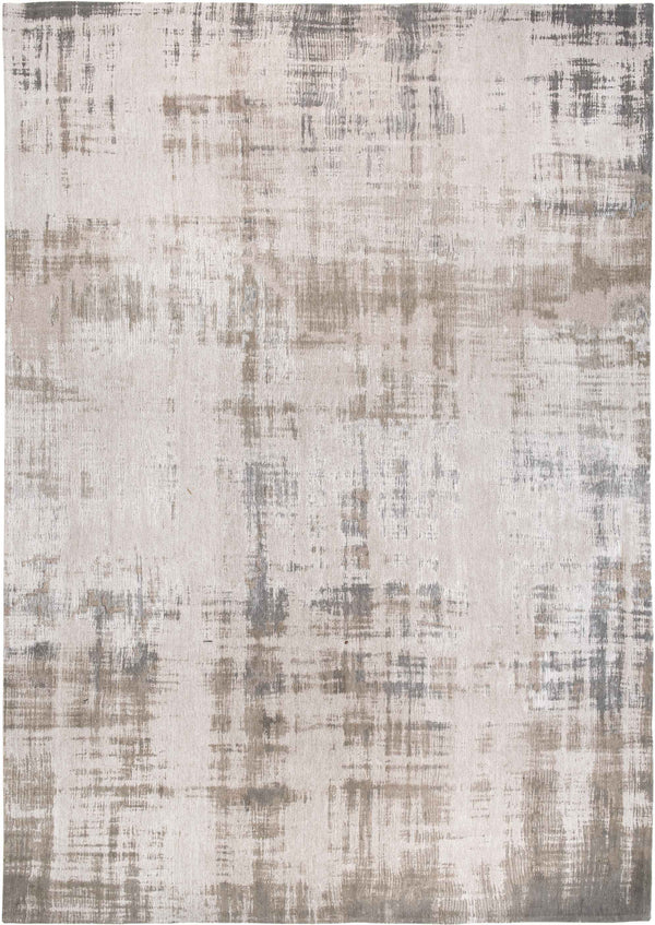 Homeroots 7' X 9' Gray And Beige Abstract Non Skid Area Rug  100% Pet 548653