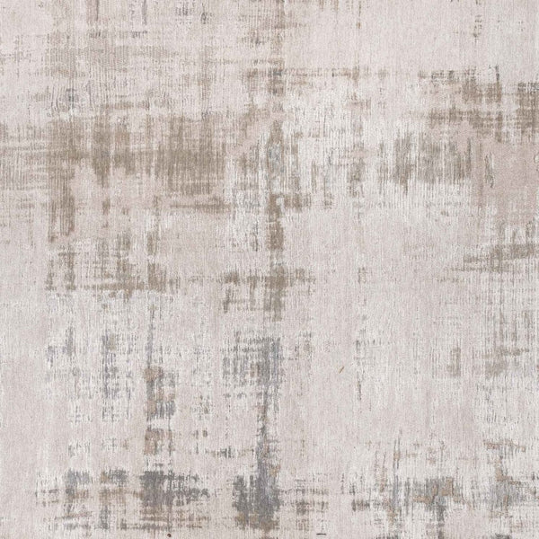 HomeRoots 5' Modern Gray and Beige Abstract Area Rug with Non-Skid Backing - Perfect for High-Traffic Spaces 3' X 5' 548654