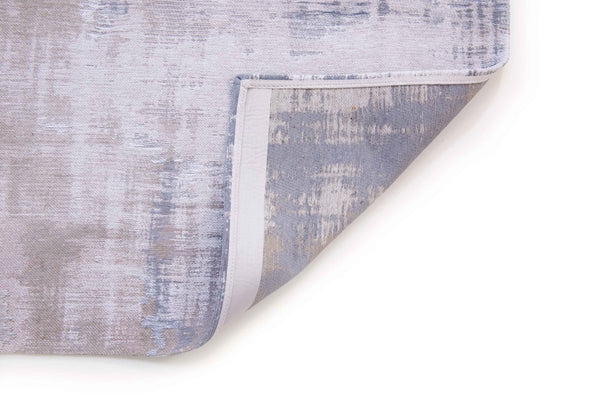 HomeRoots 5' Modern Gray and Beige Abstract Area Rug with Non-Skid Backing - Perfect for High-Traffic Spaces 8' X 11' 548655