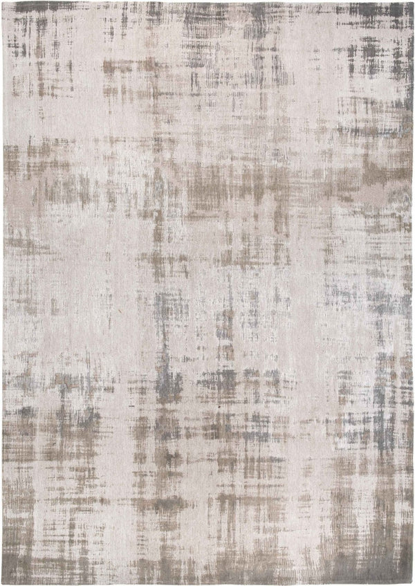 HomeRoots 5' Modern Gray and Beige Abstract Area Rug with Non-Skid Backing - Perfect for High-Traffic Spaces 8' X 11' 548655