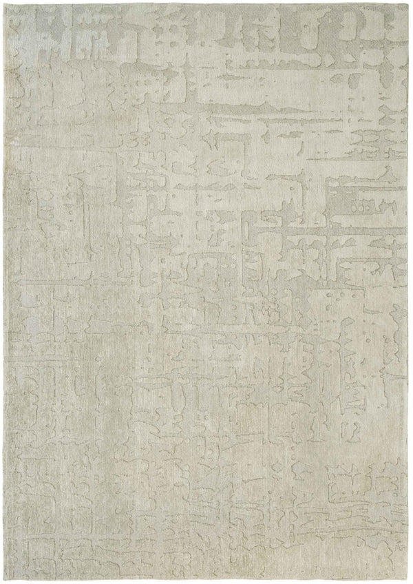 HomeRoots 9' X 13' Abstract Gray and Beige Non-Skid Area Rug – Stylish, Durable Design for High Traffic Spaces 548662