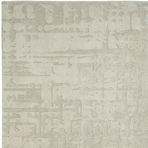 Homeroots 5' Gray And Beige Round Abstract Non Skid Area Rug  100% Pet 548664