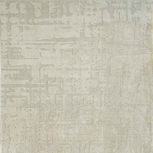 Homeroots 5' Gray And Beige Round Abstract Non Skid Area Rug  100% Pet 548664