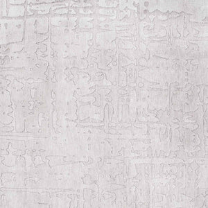 HomeRoots 3'' White Abstract Non-Skid Area Rug - Modern Design for Entryways, Durable Machine-Woven Style 3' X 5' 548665