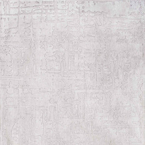 Homeroots 5' X 7' White Abstract Non Skid Area Rug  100% Pet 548666