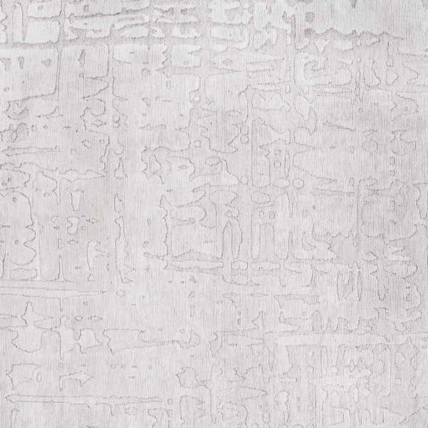 Homeroots 7' X 9' White Abstract Non Skid Area Rug  100% Pet 548668