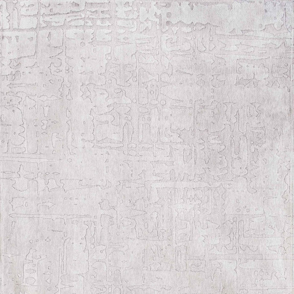 HomeRoots 9' X 13' White Abstract Non-Skid Area Rug - Modern Elegance with Reliable Safety for Your Home Decor 548670