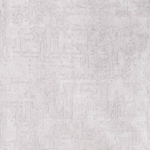 Homeroots 5' White Round Abstract Non Skid Area Rug  100% Pet 548672