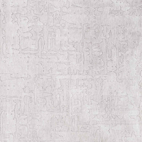 Homeroots 5' White Round Abstract Non Skid Area Rug  100% Pet 548672