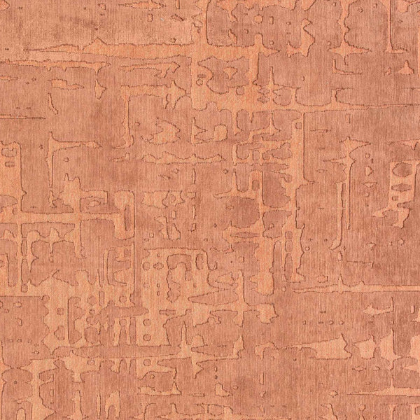 Homeroots 3' X 5' Orange Abstract Non Skid Area Rug  100% Pet 548673