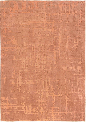 HomeRoots 9' X 13' Orange Abstract Non-Skid Area Rug - Vibrant Contemporary Design for High-Traffic Spaces 548678