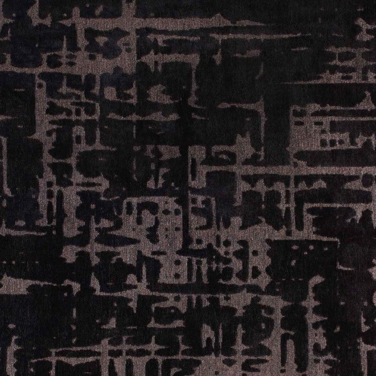 HomeRoots Round Abstract Washable Area Rug Recycled Pet Fibers Non-slip Low Pile Modern Accent Decor 8' 548687
