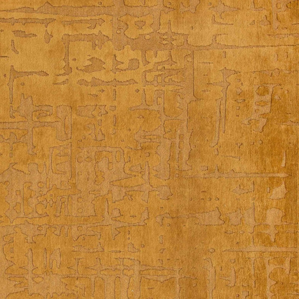 HomeRoots 3' Yellow Abstract Non-Skid Area Rug - Stylish, Modern Design for Safe, Comfortable Floors Anywhere 3' X 5' 548689