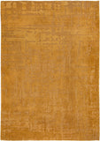 Homeroots 5' X 7' Yellow Abstract Non Skid Area Rug  100% Pet 548690