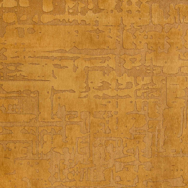 Homeroots 6' X 8' Yellow Abstract Non Skid Area Rug  100% Pet 548691