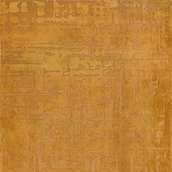 Homeroots 8' X 11' Yellow Abstract Non Skid Area Rug  100% Pet 548693