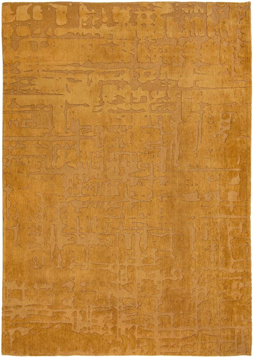 HomeRoots 9' X 13' Yellow Abstract Non-Skid Area Rug – Modern Artistry for High-Traffic Spaces & Easy Care 548694