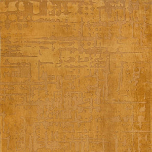HomeRoots 9' X 13' Yellow Abstract Non-Skid Area Rug – Modern Artistry for High-Traffic Spaces & Easy Care 548694