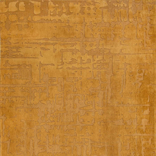 HomeRoots 9' X 13' Yellow Abstract Non-Skid Area Rug – Modern Artistry for High-Traffic Spaces & Easy Care 548694